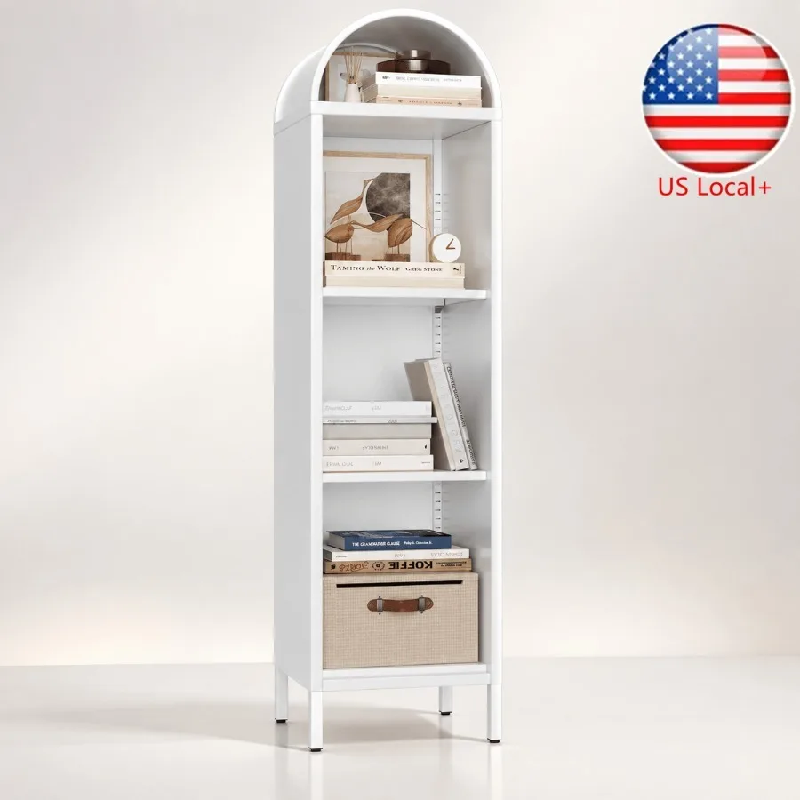 Bookshelf - رف كتب معدني مقوس بتصميم 63،