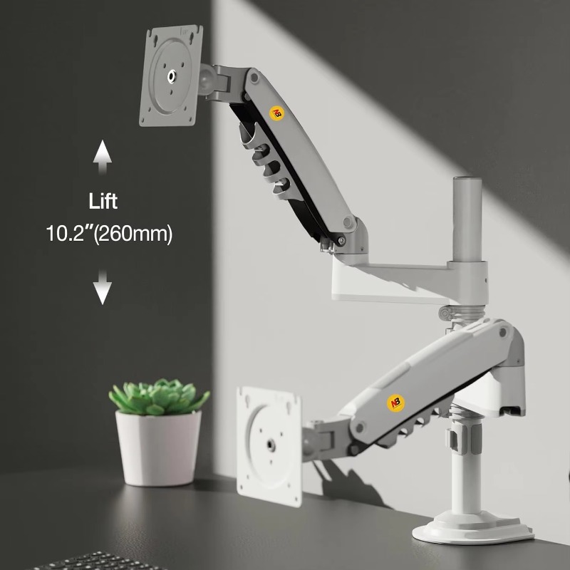 Monitor Stand - حامل شاشة مزدوج للمكتب، ذراع شاشة