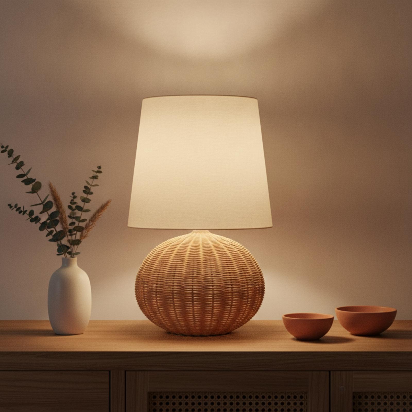 مصباح طاولة جانبي بقاعدة من ال - مراجعة Desk Lamp وسعره