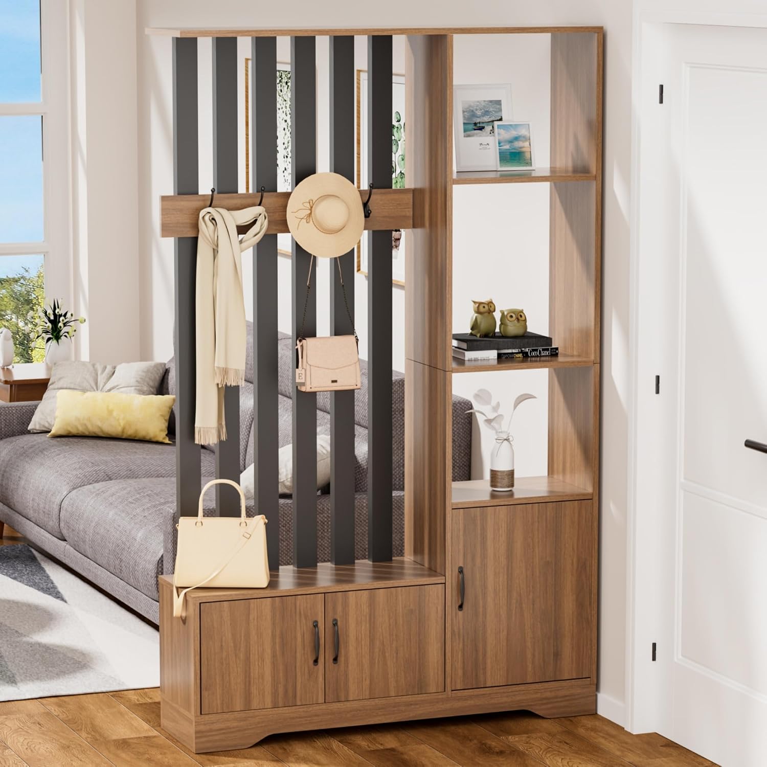 فاصل غرفة مع أرفف، حاجز من الأ - مراجعة Partition Screen Divider وسعره