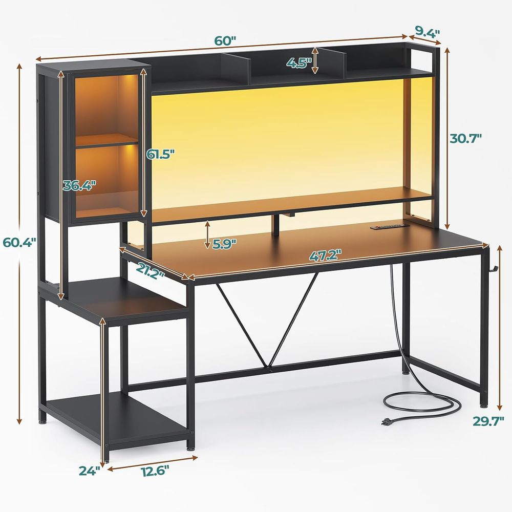 طاولة ألعاب بطول 60 بوصة مع وح - مراجعة Monitor Stand وسعره